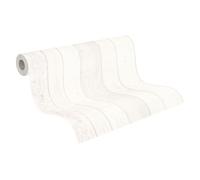 A.S. Création Papel Pintado - Papel de Pared con Aspecto de Madera en Blanco y Gris - Papel Pintado para Diferentes Espacios - Papel de Pared en 10,05 m x 0,53 m