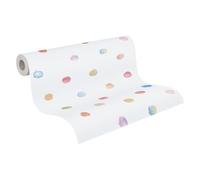 Livingwalls Papel pintado TNT 381471 - puntos acuarela multicolor, infantil 10,05 x 0,53 m