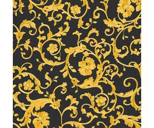 A.S. Creation Versace 3 | 343262 | Papel tapiz vintage | 0,70 m x 10,05 m | Amarillo