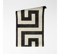 A.S. Création VERSACE VI Greek 791741 - Papel pintado no tejido, diseño geométrico meandro meandro, tonos neutros, superficie de vinilo, 10,05 m x 0,70 m, color negro y blanco