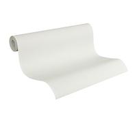 A.S. Création Vliestapete Simply White 4 Tapete 10,05 m x 0,53 m metallic weiß Made in Germany 936761 93676-1