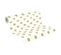 A.S. Création WTD 369341 36934-1 Boys & Girls 6 - Papel pintado (10,05 m x 0,53 m), diseño de lunares, color beige, rosa y blanco