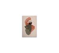 A.S. Création WTD DD132786 - Lienzo decorativo (40 x 60 cm), diseño abstracto de hombre, color beige y naranja