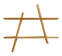 Andersen Furniture Estantería de pared A-Shelf Medium 52x9x46 cm Ash