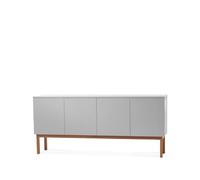 A2 Aparador Beam Gris claro. base de roble aceitado