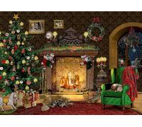 A4-Wand-Adventskalender - Kaminzimmer: Kaminzimmer