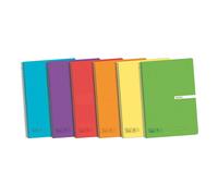 A5 Libretas ENRI, Pequeña Enri, Pack 3/5 Libretas de Cuadriculadas, Cuadernos A5, Cuadrícula 4x4 Tapa Plástico, 80 Hojas. Pack 5 Libretas 90g de gramajes, Colores Aleatorios