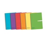 A5 Libretas ENRI, Pequeña Enri, Pack 3/5 Libretas de Cuadriculadas, Cuadernos A5, Cuadrícula 4x4 Tapa Plástico, 80 Hojas. Pack 5 Libretas 90g de gramajes, Colores Aleatorios