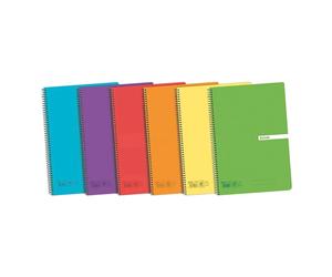 A5 Libretas ENRI, Pequeña Enri, Pack 3/5 Libretas de Cuadriculadas, Cuadernos A5, Cuadrícula 4x4 Tapa Plástico, 80 Hojas. Pack 5 Libretas 90g de gramajes, Colores Aleatorios