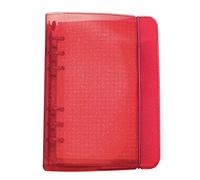 A6/ A5 Carpeta de Archivos con Vista de Anillas Redondas con Cubierta de PP Colorida de 6 Agujeros para Protectores de Hojas Sueltas(A6 Mini Set, Hibiscus)