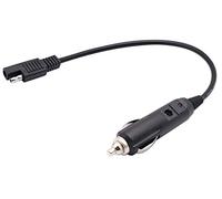 AAOTOKK SAE Cable para Encendedor Cigarrillos,Encendedor SAE 2 Pines Liberación Rápida Desconecte el Conector Enchufe Adaptador Cable Carga Extensión con Fusible y luz LED(30cm)