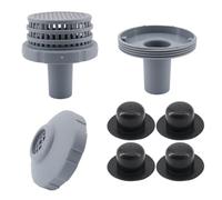Aartner Juego de conexión de filtro de piscina para Intex & Bestway, entrada y salida, accesorios de piscina, diámetro de 32 mm, pieza de repuesto para piscina con rosca interior para atornillar