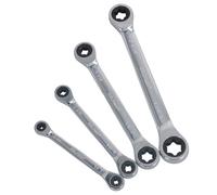AB Tools / Torx E Llaves de Carraca Juego llaves doble terminó E6 - E24 4pc configurada BERGEN A482