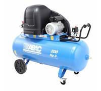 ABAC SILENT A39B 200 CM3 - Compresor de aire eléctrico monofásico de correa silencioso - Motor 3 HP - 200 L