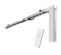 ABALON Riel Motorizado para Cortinas con Mando a Distancia, Aluminio, de hasta 3 Metros, Riel Eléctrico, Motor de Cortina, Cortinas Automáticas Motorizadas
