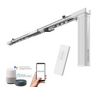 ABALON Riel Motorizado para Cortinas Inteligentes con Motor WiFi, Compatible con Alexa, Google Home y App Tuya, Riel Eléctrico Smart Home Aluminio