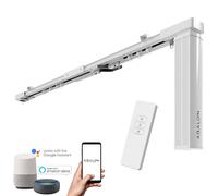ABALON Riel Motorizado para Cortinas Inteligentes con Motor WiFi, Compatible con Alexa, Google Home y App Tuya, Riel Eléctrico Smart Home White