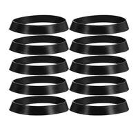 Abaodam 10 Piezas Junta de Sellado Cónica de Goma Negra para Base de Drenaje y Conexiones de Tubería, Resistente al Aceite y Evita Olores, Adecuado para Cocina y Baño