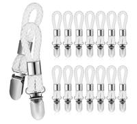 Abaodam 16 Piezas Pinza para Paño de Cocina Clip Metálico | Ganchos para Toallas y Paños, Sujeción Segura, Toque Decorativo, para Cocina y Pared, Hogares y Alquiler