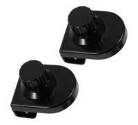 Abaodam 2 Cerraduras de Cristal para Vitrina, Cerradura de Cristal del Gabinete, Aleación de Zinc, Negro, para Vidrio de 8mm, sin Taladro, 2 Pcs, para Joyero y Gabinete de Joyería, Uso