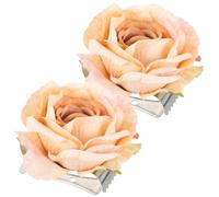 Abaodam 2 Piezas Abrazadera de Cortina Diseño de Flor | Cloth, Plástico y Metal, Sujeción Firme sin Perforar, Compacto, para Visillo y Cortina