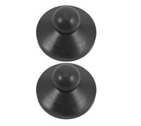 Abaodam 2 Piezas Tapas para Sombrillas con Mástil Central Negro de Plástico, Diseño Elegante con Dos Tornillos, para Uso en Exteriores y Patios