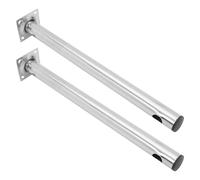 Abaodam 2piezas Soporte de Montaje Vertical de Acero Inoxidable para Cámara de Seguridad y Puente Inalámbrico Varilla para Instalación Exterior Paredes y Vallas