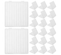 Abaodam 30 Piezas Caja Organizadora de Plástico para Brocas de Uñas 10 Compartimentos Organización y Protección para Mini Brocas Profesionales para Escritorio y Cajón