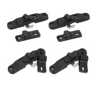 Abaodam 4 Piezas Cerradura para Ventana Corrediza y Cerradura de Ventana de Aluminio Aleación de Aluminio Negro para Mosquitera para Salones y Dormitorios