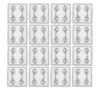 Abaodam 40 Servilletas de Papel Notas Musicales, Absorbentes y Cuadradas, Ideales para Celebraciones Festivas y Cumpleaños de Amantes Música
