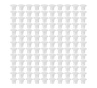 Abaodam 500 Piezas Tapones de Plástico Blancos para Agujeros Redondos en Muebles, para Tornillos de Armarios y Escritorios, Decorativos y Funcionales para Hogares