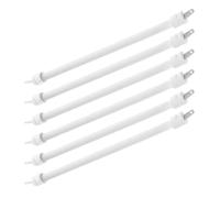 Abaodam 6 Piezas Tubo Calefactor de Cuarzo, Elemento Eléctrico Calefactor, Repuesto para Calentador Eléctrico Infrarrojo, Uso Interior, 27cm, Blanco, Cerámica y Cuarzo, Calentamiento