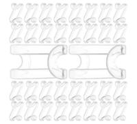 Abaodam 60piezas Ganchos S Plásticos para Perchas Conectores Ahorro Espacio Multiusos para Ropa Bolsos Cinturones Armario Organizador Ligero