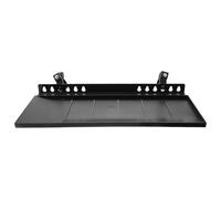 Abaodam Bandejas para caballete, placa de caballete multiusos de plástico negro con bordes elevados, accesorios de pintura para bocetos y dibujo