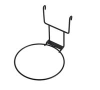 Abaodam Colgador de Macetas de Hierro Negro, Doble Gancho para Balcón | Soporte de Pared para Tiestos y Planter, Resistente al Óxido, para Jardín o Patio Exterior