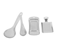 Abaodam de Ralladores de Jengibre y Ajo para Triturar y Preparar Alimentos Cocina Set de 4 Piezas de Acero Inoxidable Diseño en Forma de Cuchara y Pala