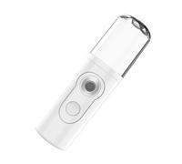 Abaodam Humidificador de Belleza Nano USB Recargable, Instrumento de Reposición de Agua Facial Portátil, 30ml, Blanco, 1 Juego, para Cuidado Facial de Mujer