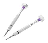 Abaodam Juego de 2 Destornilladores para Gafas Profesionales, 1.8 Mm Cruzado y Plano Mango, Herramientas de Precisión para Reparación de Gafas, Portátil y Ergonómico, Adecuado