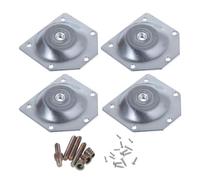 Abaodam Junta de Pata de Mesa de Hierro Plata, 6 Piezas para Ensamblaje