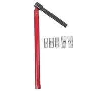 Abaodam Llave de Tubo de Doble Punta, Llave de Fontanero Ajustable 8-13mm, Acero Rojo, Manual, para Grifos y Fregaderos, Espacios Reducidos y Reparación de Tuberías