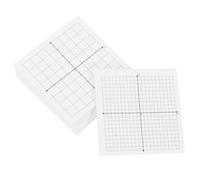 Abaodam Notas Adhesivas Cuadriculadas white en Blocs Mini 25 Hojas Pegamento Confiable para Oficina y Estudio, Hojas Fáciles de Despegar
