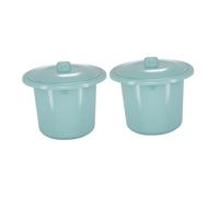 Abaodam Orinal para Niños y Contenedor para Urinario 2 Piezas, Plástico Duradero con Tapa, Portátil y Sellado, Uso Nocturno para Bebés y Adultos, Práctico para Hogar y Color Aleatorio
