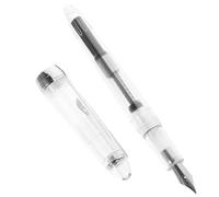 Abaodam Pluma Absorción de Tinta Estilográfica de Acrílico Transparente Diseño y Fácil de Sostener, Adecuado para Escuela y