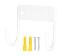 Abaodam Soporte de Hierro para Montaje en Pared y Estante de Metal Blanco para Tabla de Planchar, Colgador Plegable Adecuado para Almacenamiento en Casa