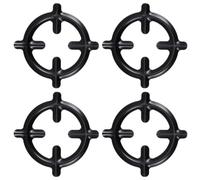 Abaodam Soportes para Ollas de Gas y Anillos Reductores de Hierro, 4 Piezas, Compatibles con Estufas de Cafetera Italiana, Uso en Camping y Cocina Profesional