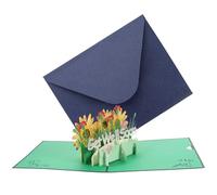 Abaodam Tarjeta de Felicitación 3d Pop Up Ligera y Fácil de Llevar Diseño Delicado de Papel para Desear Que Te Mejores Pronto en Cualquier Ocasión Especial Color Aleatorio