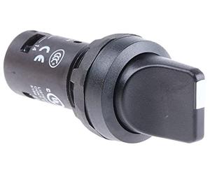 Abb-entrelec c2ss1-10b-11 - Selector compacto 2 posición negro opaco