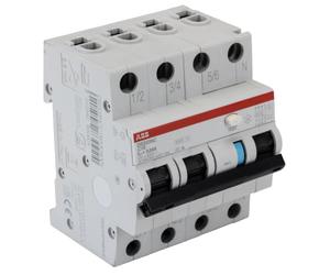 Abb-entrelec - Interruptor ds200 3pn curva -c 16a clase a 10ka 30