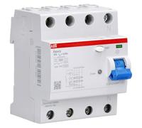 ABB F204 B-25/0.03 FI-Disyuntor 4P Tipo B 30 mA 25 A 2CSF204568R1250