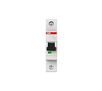 ABB S201M-B25 Disyuntor en miniatura, 1 polo, tipo B, capacidad de rotura de 10 kA/15 kA, corriente de 25 amperios (2CDS271001R0255)